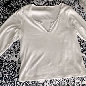 White V long sleeve size XL from Abercrombie and Fitch